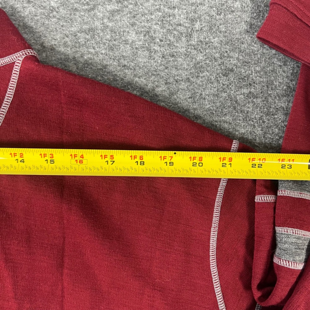 Kuhl Quarter 1/4 Zip Pullover Sweater Men's 2XL Red 100% Merino Wool Hiking - Picture 6 of 7